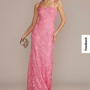 Pink evening gown
